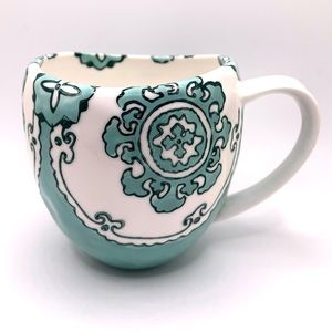Anthropologie Gloriosa Sea Foam / Mint Green Coffee Mug - Tea Hot Chocolate